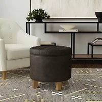 Homepop Storage Tufted Lift-Top Ottoman