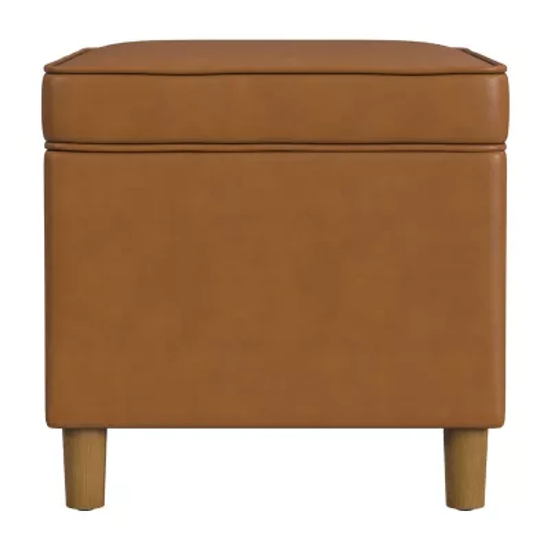 Homepop Dinah Storage Lift-Top Upholstered Ottoman