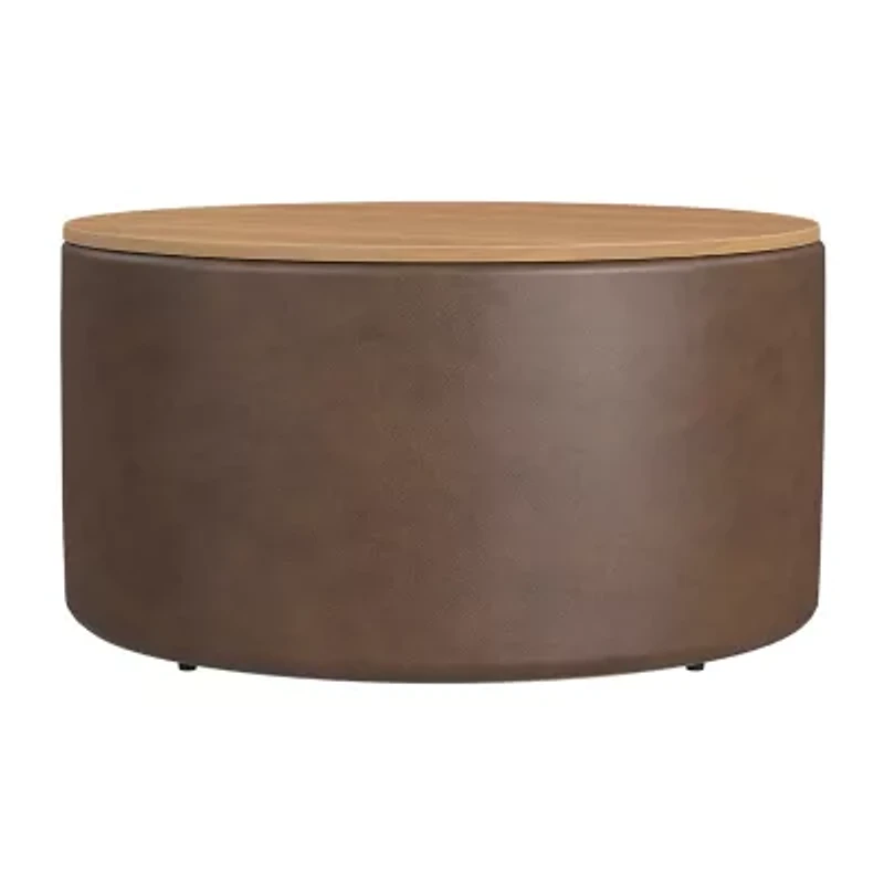 Homepop Storage Lift-Top Upholstered Ottoman