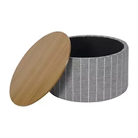 HOMEPOP Homepop Storage Lift-Top Upholstered Ottoman