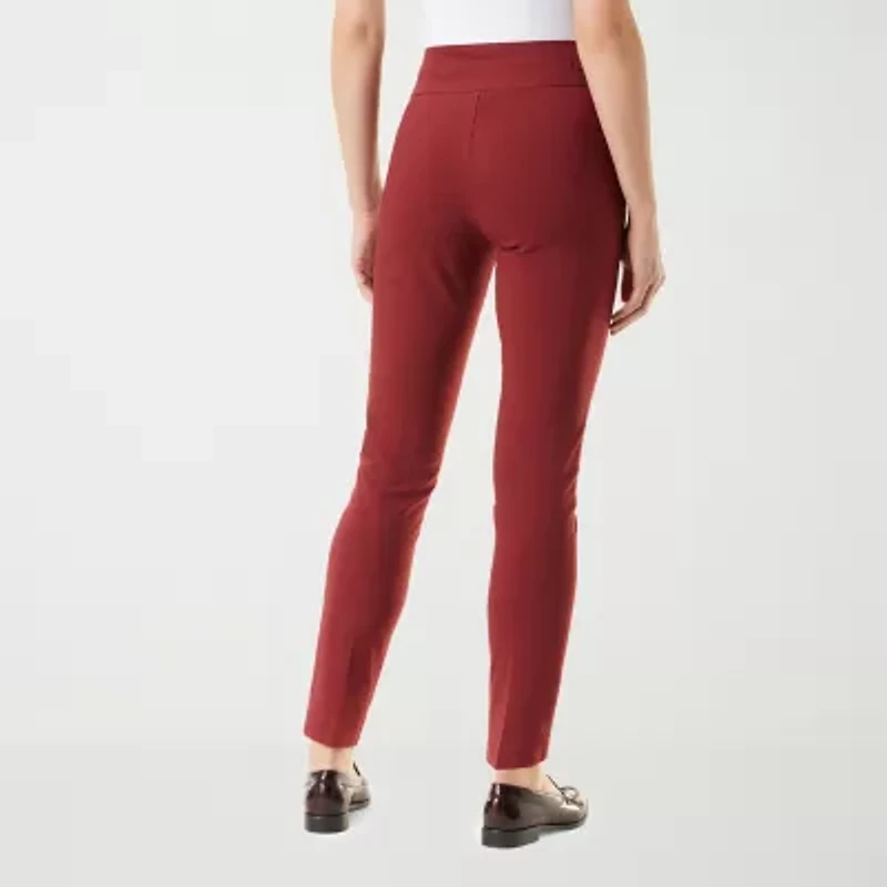Gloria Vanderbilt Womens Straight High Rise Trouser
