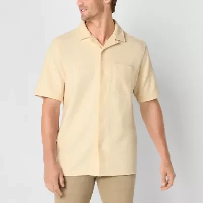 Frye and Co. Mens Short Sleeve Regular Fit Button-Down Shirt