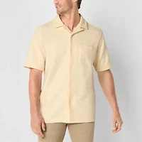 Frye and Co. Mens Short Sleeve Regular Fit Button-Down Shirt