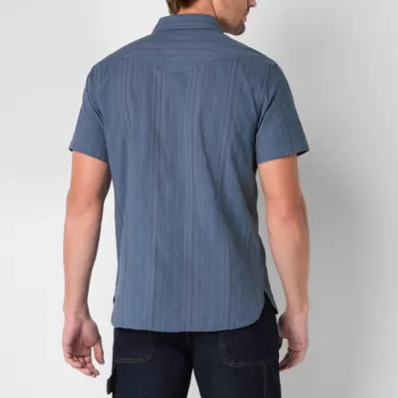 Frye and Co. Mens Short Sleeve Regular Fit Button-Down Shirt