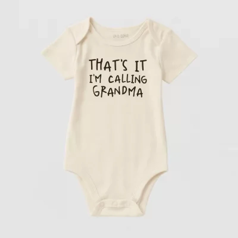 Okie Dokie Baby Unisex Crew Neck Short Sleeve Rib Bodysuit