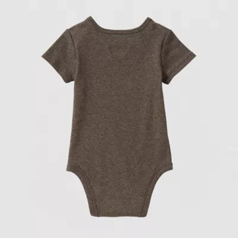 Okie Dokie Baby Unisex Crew Neck Short Sleeve Rib Bodysuit