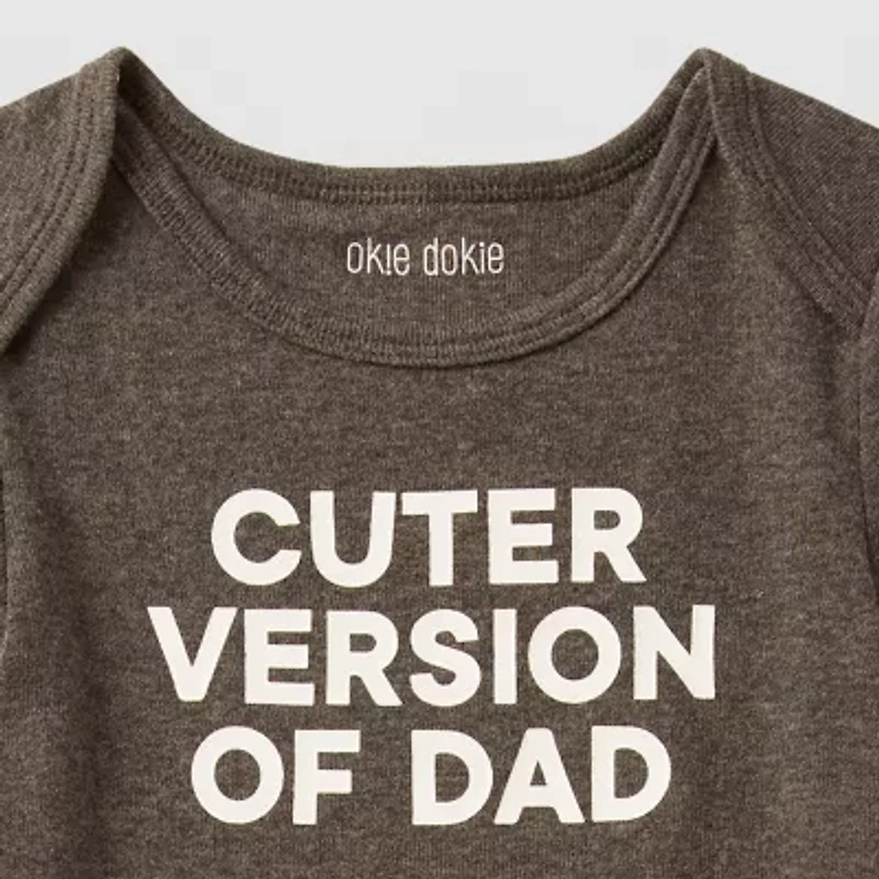 Okie Dokie Baby Unisex Crew Neck Short Sleeve Rib Bodysuit