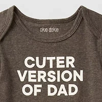 Okie Dokie Baby Unisex Crew Neck Short Sleeve Rib Bodysuit