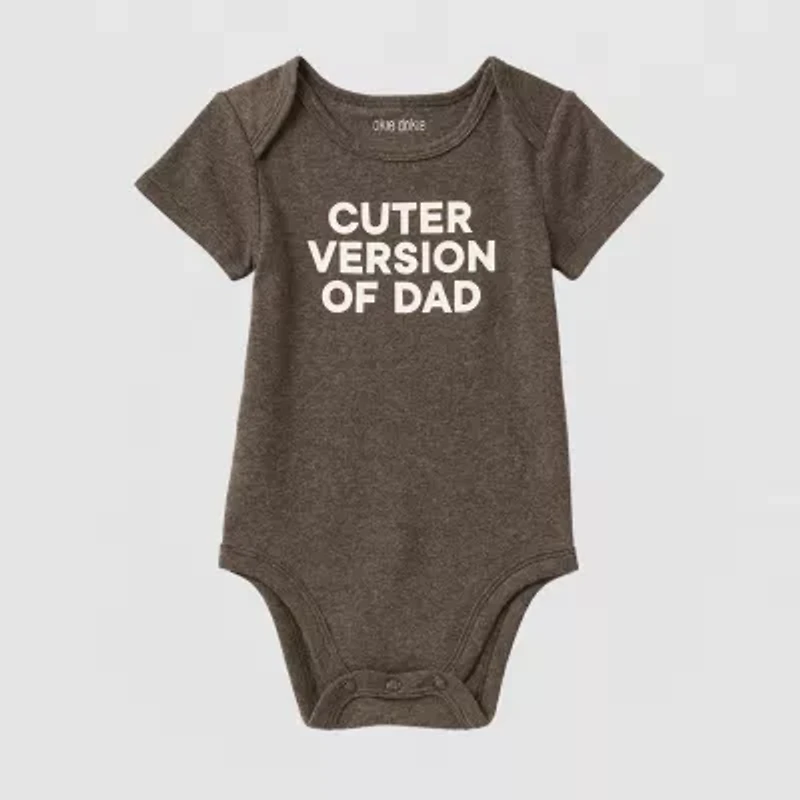 Okie Dokie Baby Unisex Crew Neck Short Sleeve Rib Bodysuit