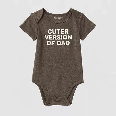 Okie Dokie Baby Unisex Crew Neck Short Sleeve Rib Bodysuit
