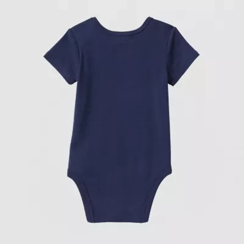 Okie Dokie Baby Boys Crew Neck Short Sleeve Rib Bodysuit