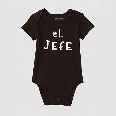 Okie Dokie Baby Boys Crew Neck Short Sleeve Rib Bodysuit