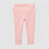 Okie Dokie Baby Girls Full Length Ruffle Back Leggings