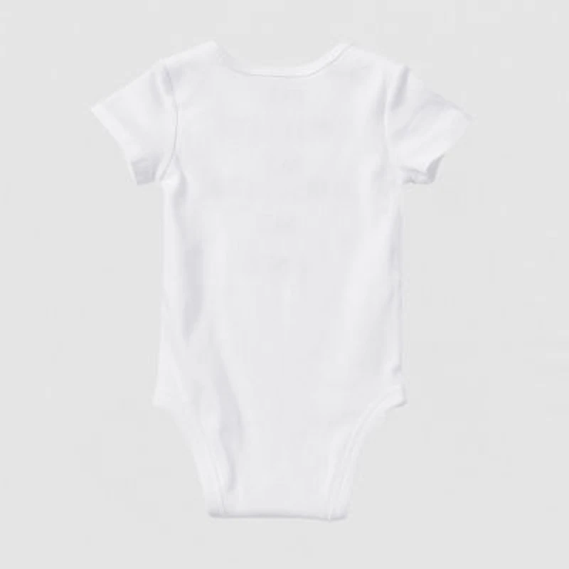 Okie Dokie Baby Unisex Round Neck Short Sleeve Rib Bodysuit
