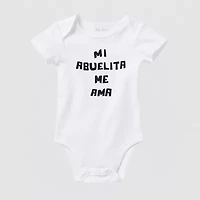 Okie Dokie Baby Unisex Round Neck Short Sleeve Rib Bodysuit