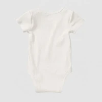 Okie Dokie Baby Unisex Round Neck Short Sleeve Rib Bodysuit