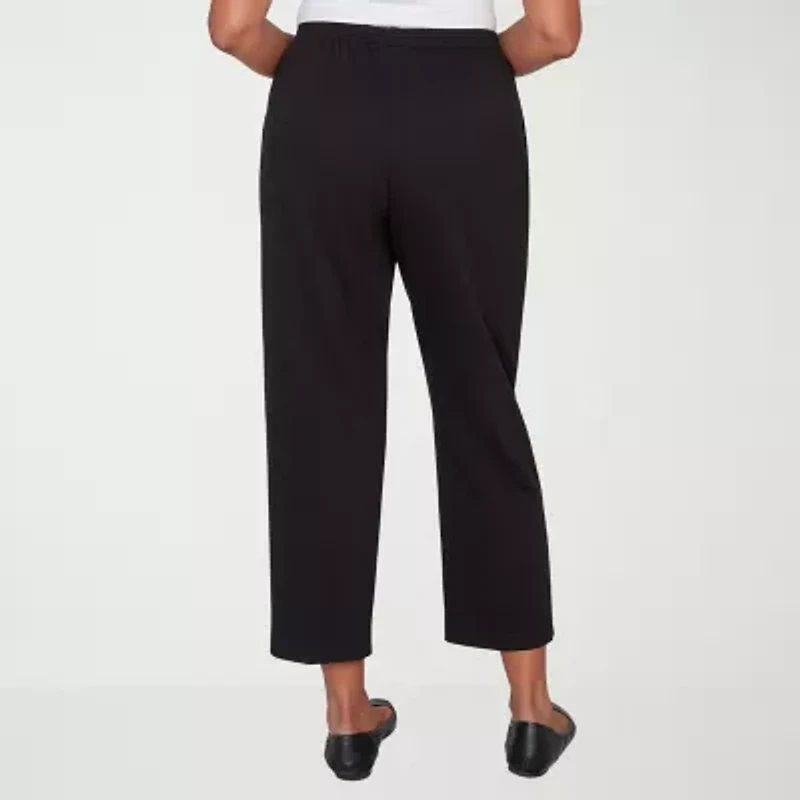 Alfred Dunner Classics Womens Straight Pull-On Pant