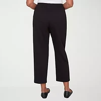Alfred Dunner Classics Womens Straight Pull-On Pant