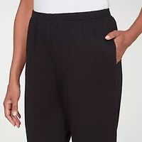 Alfred Dunner Classics Womens Straight Pull-On Pant