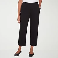 Alfred Dunner Classics Womens Straight Pull-On Pant