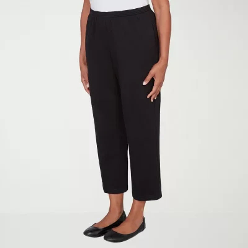 Alfred Dunner Classics Womens Straight Pull-On Pant
