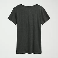 Womens Crew Neck Short Sleeve Regular Fit Graphic T-Shirt