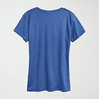 Womens Crew Neck Short Sleeve Regular Fit Rudolph Graphic T-Shirt