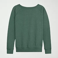 Womens Round Neck Long Sleeve Regular Fit Grinch Graphic T-Shirt