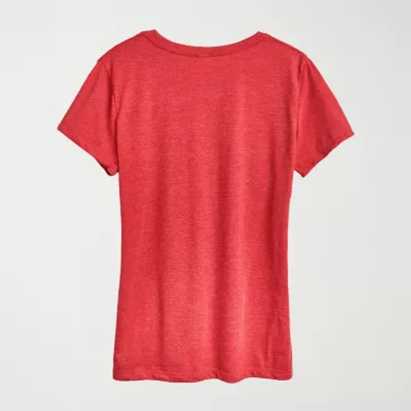 Womens Crew Neck Short Sleeve Regular Fit Care Bears Graphic T-Shirt