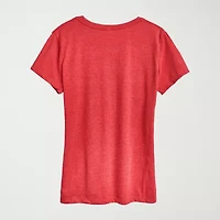 Womens Crew Neck Short Sleeve Regular Fit Care Bears Graphic T-Shirt