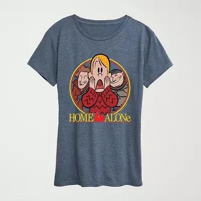 Womens Crew Neck Short Sleeve Regular Fit Graphic T-Shirt