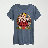 Womens Crew Neck Short Sleeve Regular Fit Graphic T-Shirt