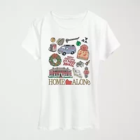 Womens Crew Neck Short Sleeve Regular Fit Graphic T-Shirt