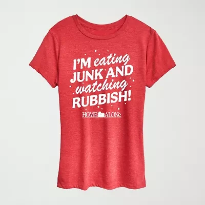 Womens Crew Neck Short Sleeve Regular Fit Graphic T-Shirt