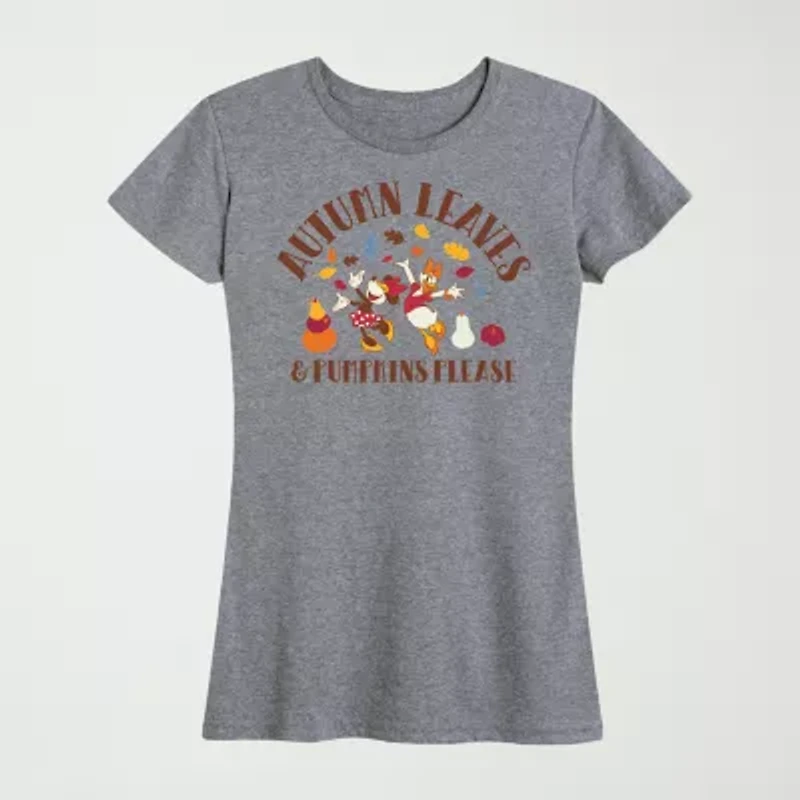 Womens Crew Neck Short Sleeve Minnie Mouse Vest