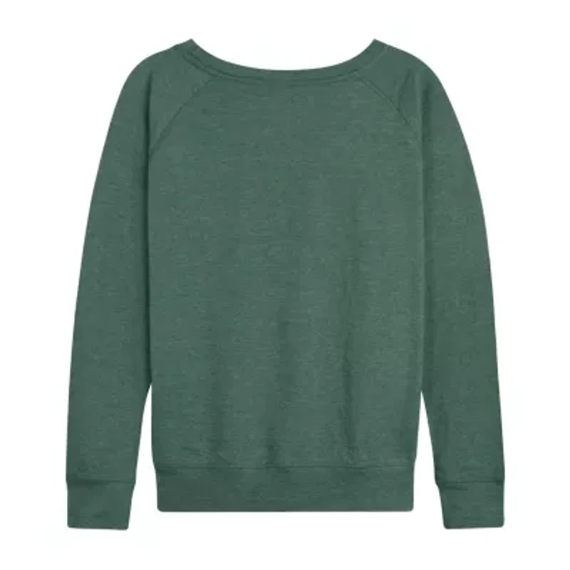 Womens Round Neck Long Sleeve Regular Fit Graphic T-Shirt