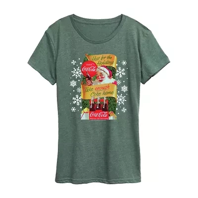 Womens Crew Neck Short Sleeve Regular Fit Graphic T-Shirt