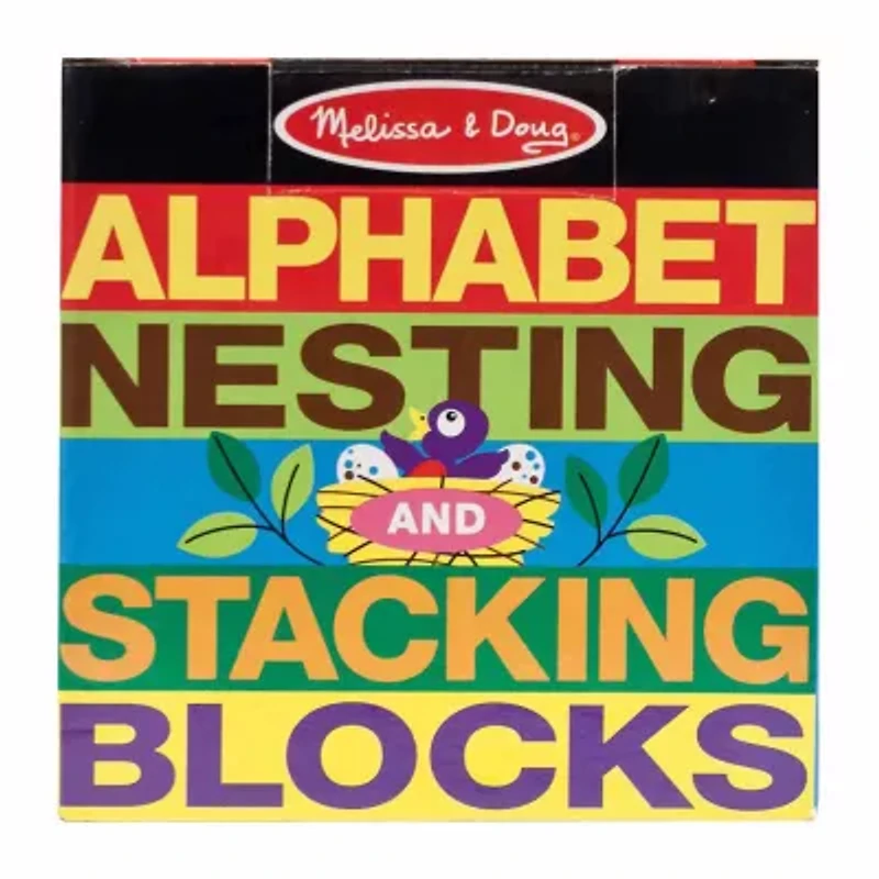 Melissa & Doug Alphabet Nesting And Stacking Blocks