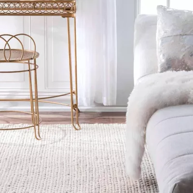nuLoom Hand Woven Chunky Woolen Cable Rug