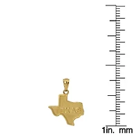 "Texas" Womens 14K Gold Pendant