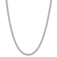 Unisex Adult Sterling Silver 18 Inch Curb Chain Necklace