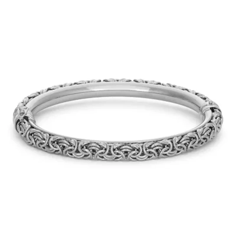 Unisex Adult Sterling Silver Bangle Bracelet
