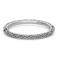 Unisex Adult Sterling Silver Bangle Bracelet