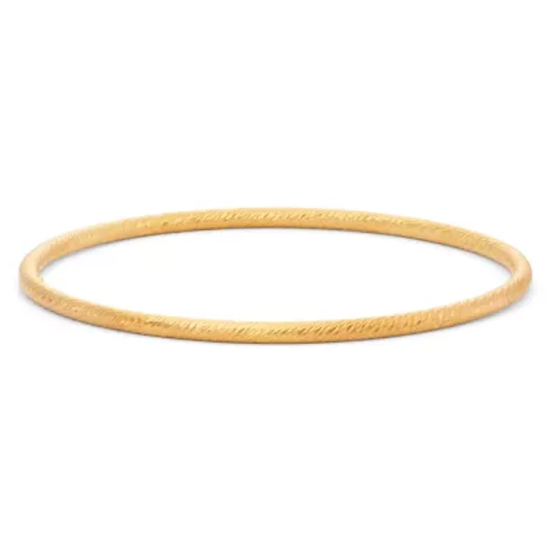 Unisex Adult 14K Gold Over Silver Bangle Bracelet