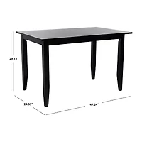 Safavieh Miliano Collection Rectangular Wood-Top Dining Table