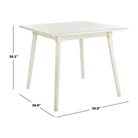 Simone Collection Square Wood-Top Dining Table