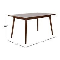 Safavieh Tia Collection Rectangular Wood-Top Dining Table