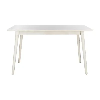 Tia Collection Rectangular Wood-Top Dining Table