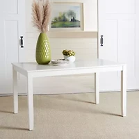 Silio Collection Rectangular Wood-Top Dining Table