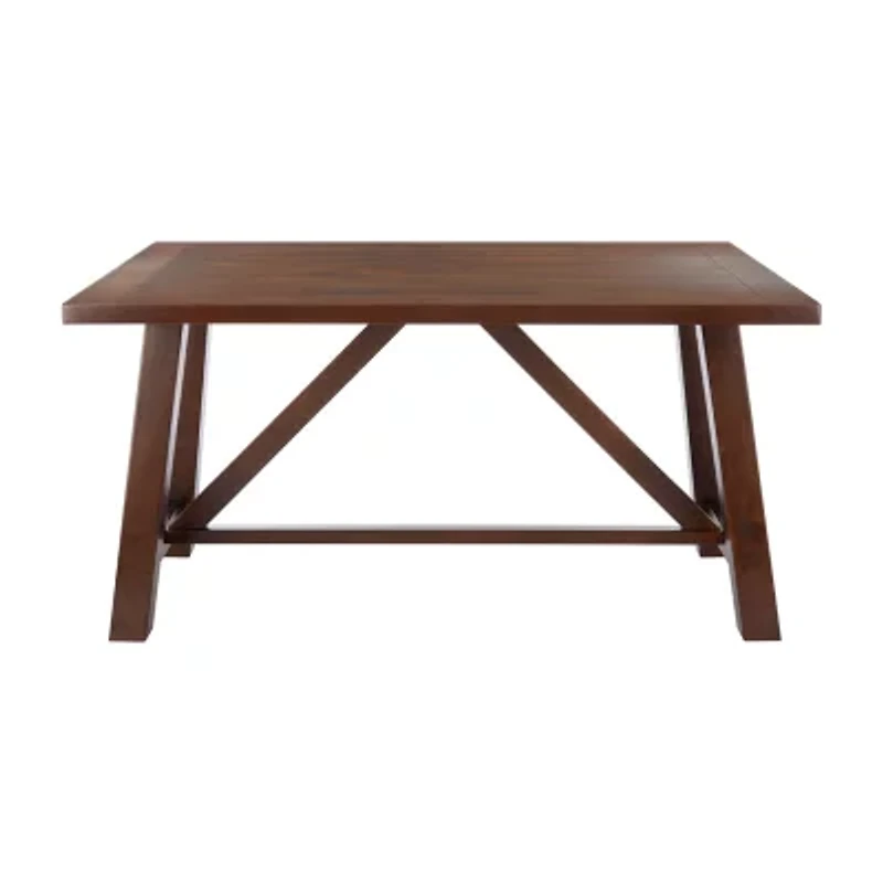 Safavieh Ainslee Collection Rectangular Wood-Top Dining Table